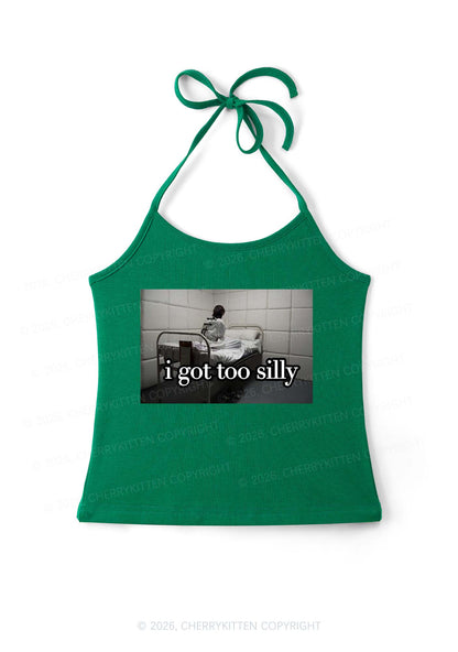 I Got Too Silly Y2K Halter Neck Cami Cherrykitten