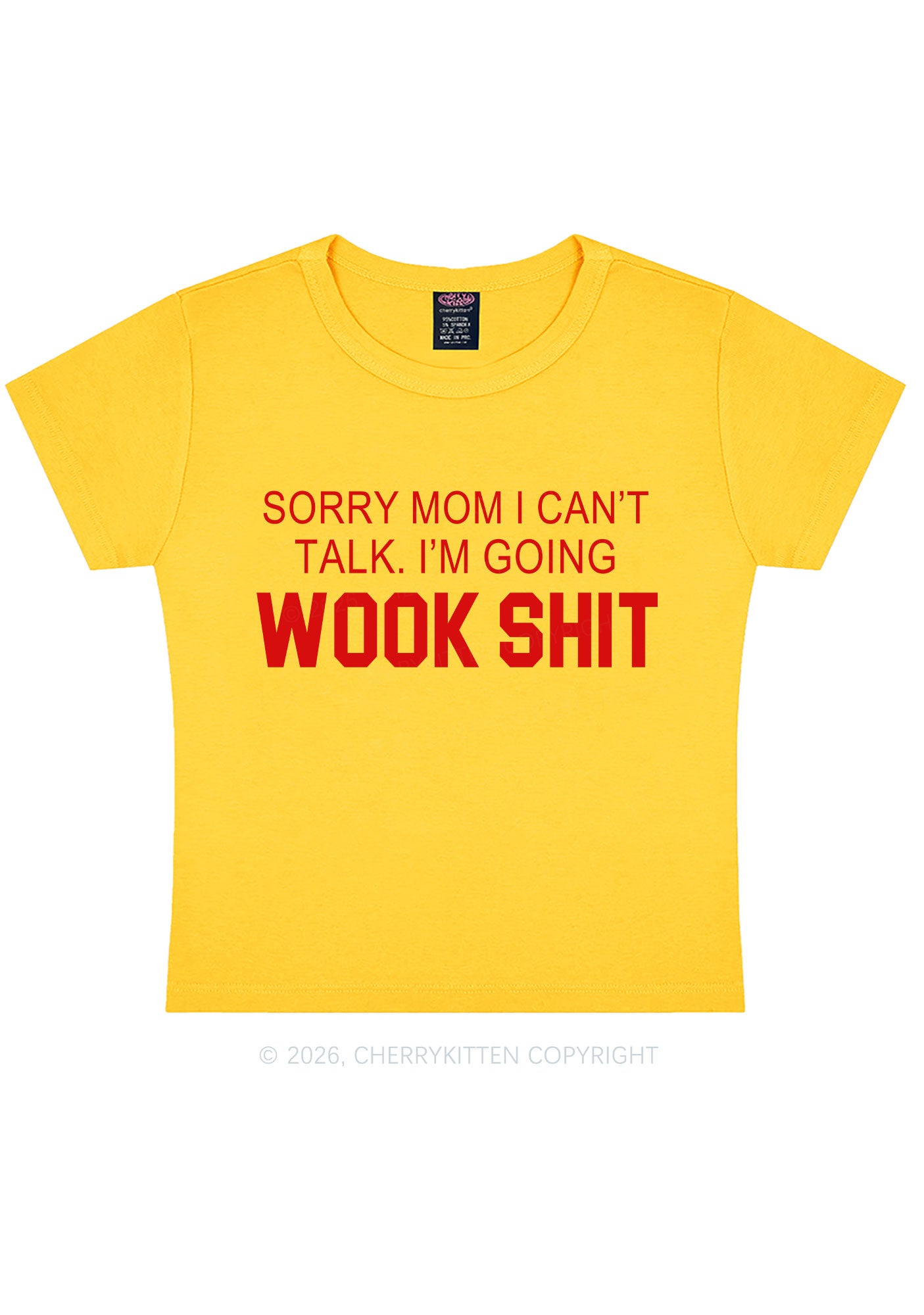 Im Doing Wook Shxt Y2K Baby Tee Cherrykitten
