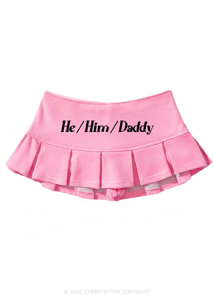 He Him Daddy Pride Y2K Mini Pleated Skirts Cherrykitten