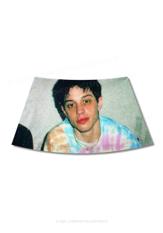 PD Y2K Print Mini Skirt Cherrykitten