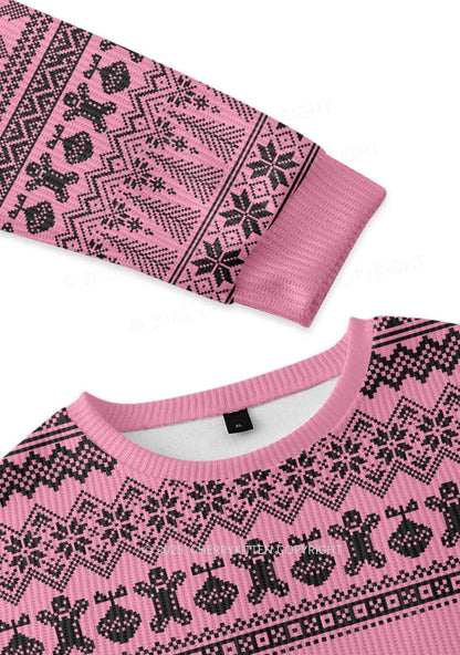 Unicorn Alpha Male Y2K Knit Sweatshirt Cherrykitten