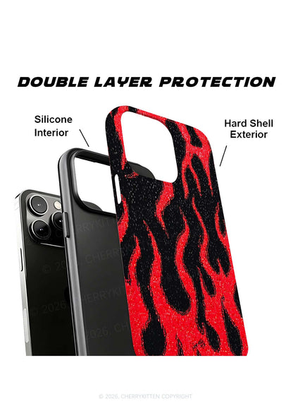 Red Flame Y2K Phone Case Cherrykitten