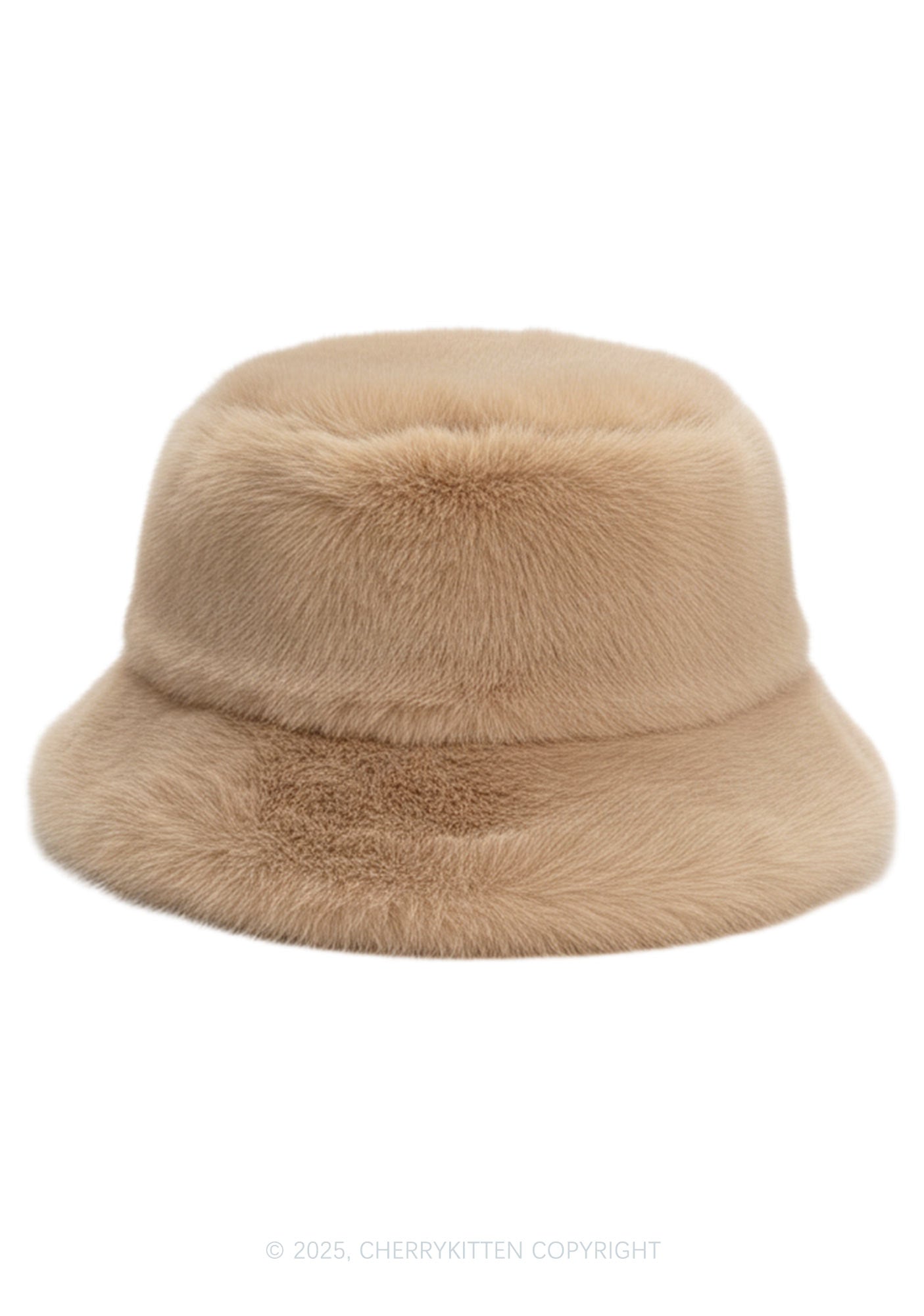 Faux Fur Y2K Bucket Hat Cherrykitten