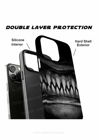 Halloween Monster Sharp Fangs Y2K Phone Case Cherrykitten