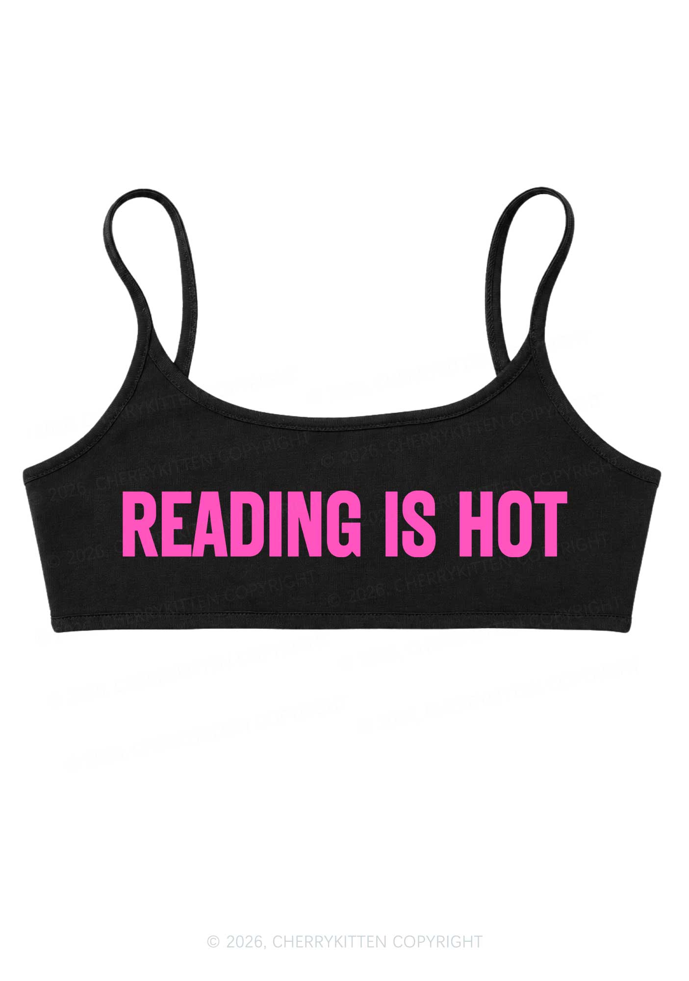 Reading Is Hot Y2K Super Crop Cami Cherrykitten
