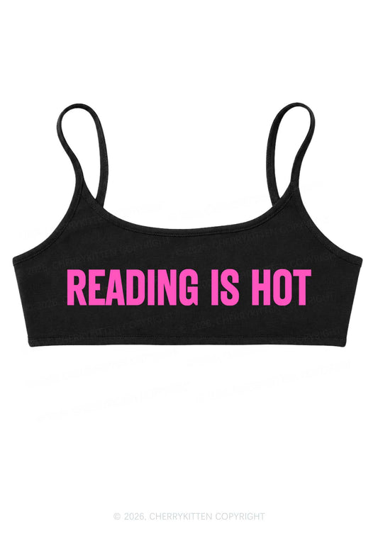 Reading Is Hot Y2K Super Crop Cami Cherrykitten