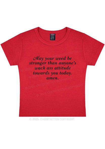 Stronger Than Wack Attitude Y2K Baby Tee Cherrykitten