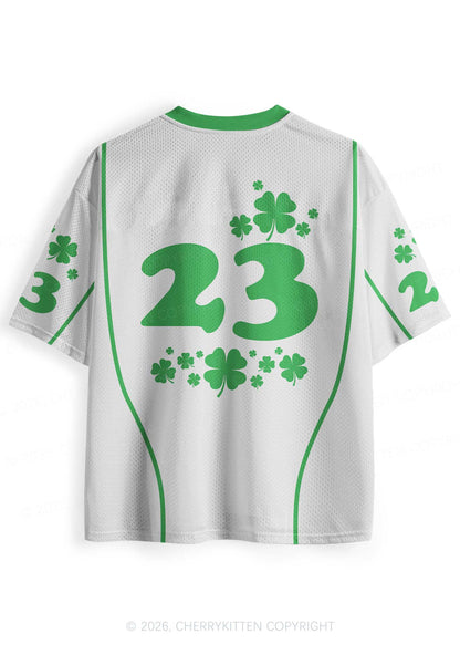 Custom White Dibs On The Ginger St Patricks Y2K Sport Jersey Shirts Cherrykitten