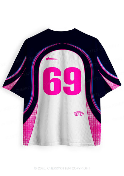 Nobody Knows Im Bisexual Pride Y2K Sport Jersey Shirts Cherrykitten