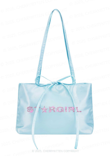 Rhinestone Stargirl Y2K Satin Bags Cherrykitten