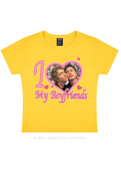 I Love My Boyfriends HR Y2K Baby Tee Cherrykitten