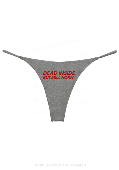 Dead Inside But Still Thirsty Y2K Bikini String Thong Cherrykitten