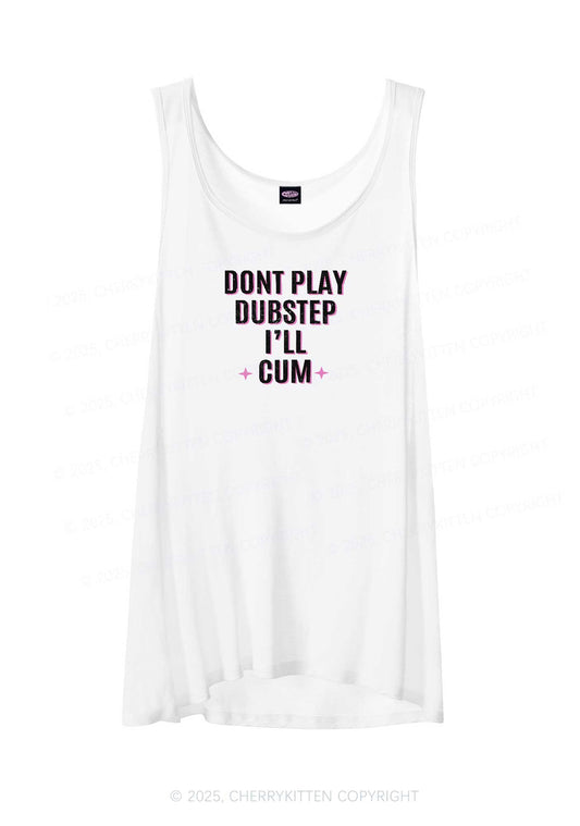 Dont Play Dubstep Y2K Sheer Boyfriend Tank Cherrykitten