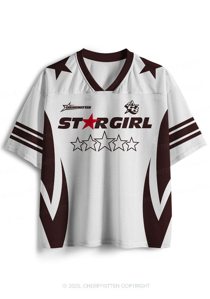 Custom Five Stars Girl Y2K Sport Jersey Shirts Cherrykitten