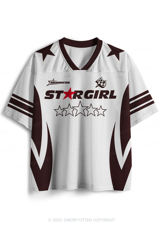 Custom Five Stars Girl Y2K Sport Jersey Shirts Cherrykitten
