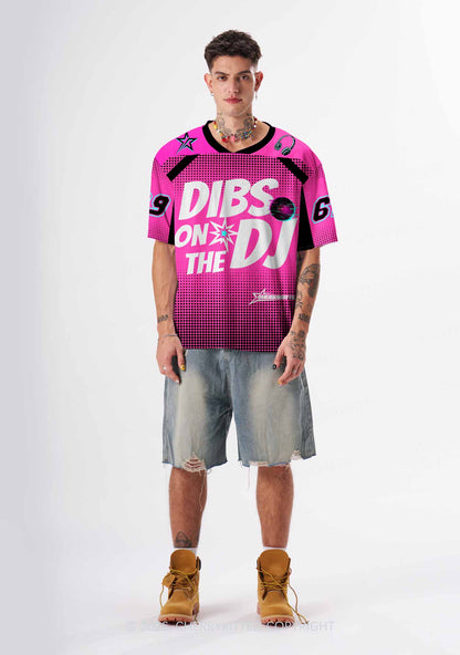 Hot Pink Dibs On The DJ Y2K Sport Jersey Shirts Cherrykitten