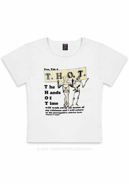 Curvy I'm A Thot Y2K Baby Tee Cherrykitten