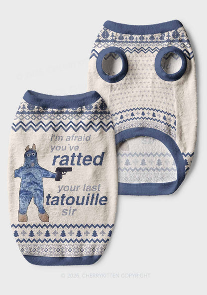 Ratted Last Tatouille Y2K Pet Knit Sweatshirt Cherrykitten