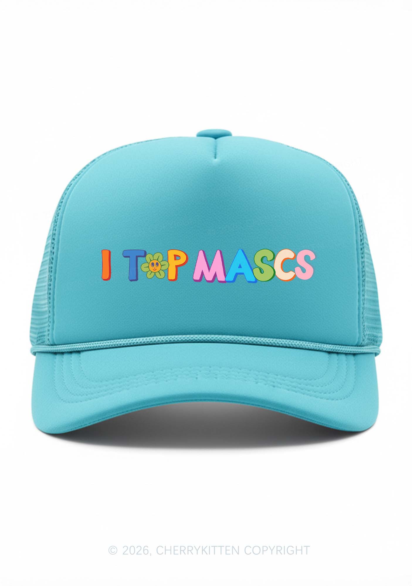 I Top Mascs Pride Y2K Trucker Hat Cherrykitten