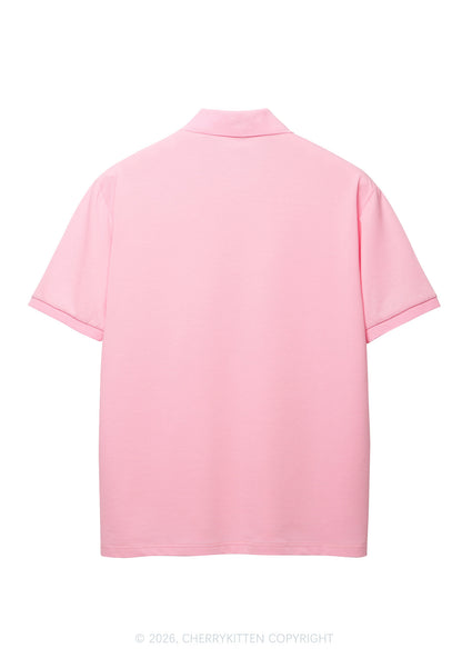 Plain Y2K Polo Shirts Cherrykitten