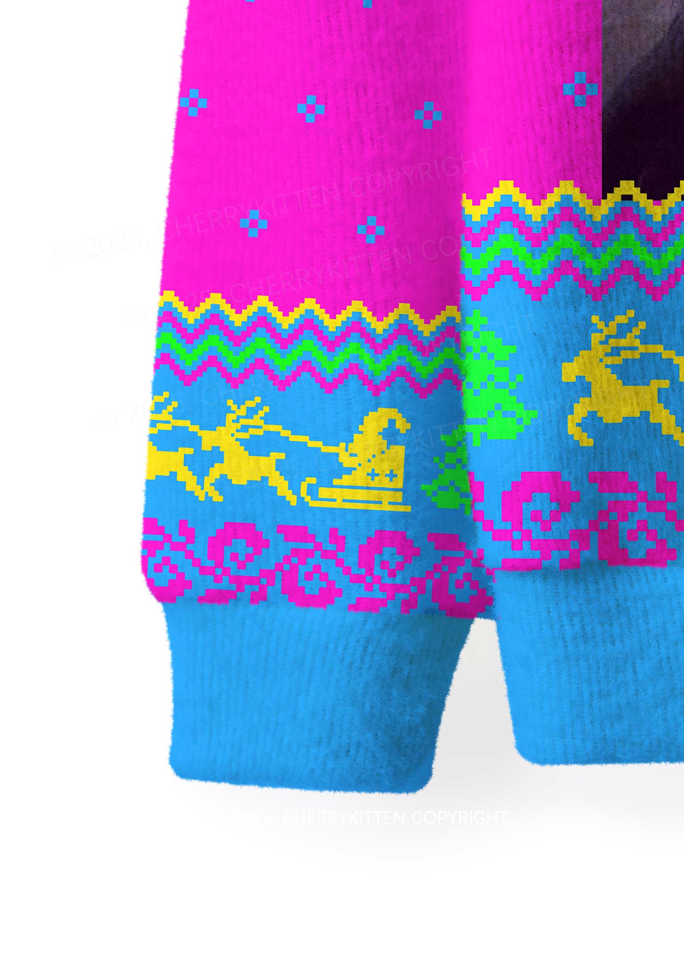 Ya Filthy Animal Y2K Christmas Knit Sweatshirt Cherrykitten