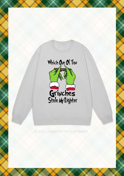 Which One Of You Stole My Lighter Christmas Y2K Sweatshirt Cherrykitten
