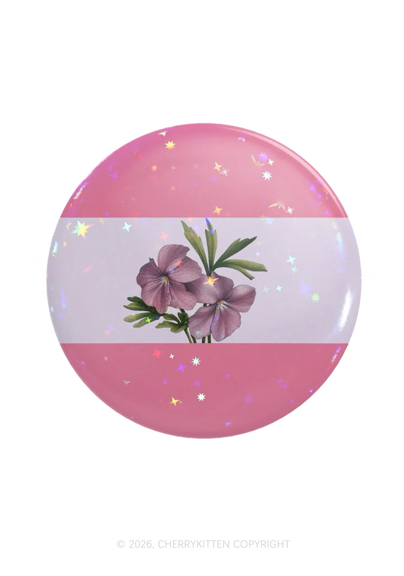 Sapphic Violet Pride 1Pc Y2K Pin Badge Cherrykitten