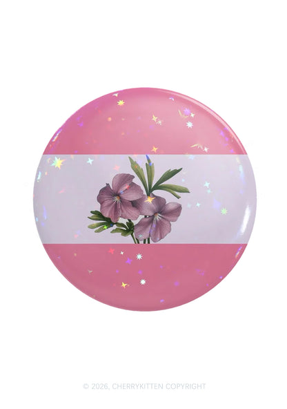 Sapphic Violet Pride 1Pc Y2K Pin Badge Cherrykitten