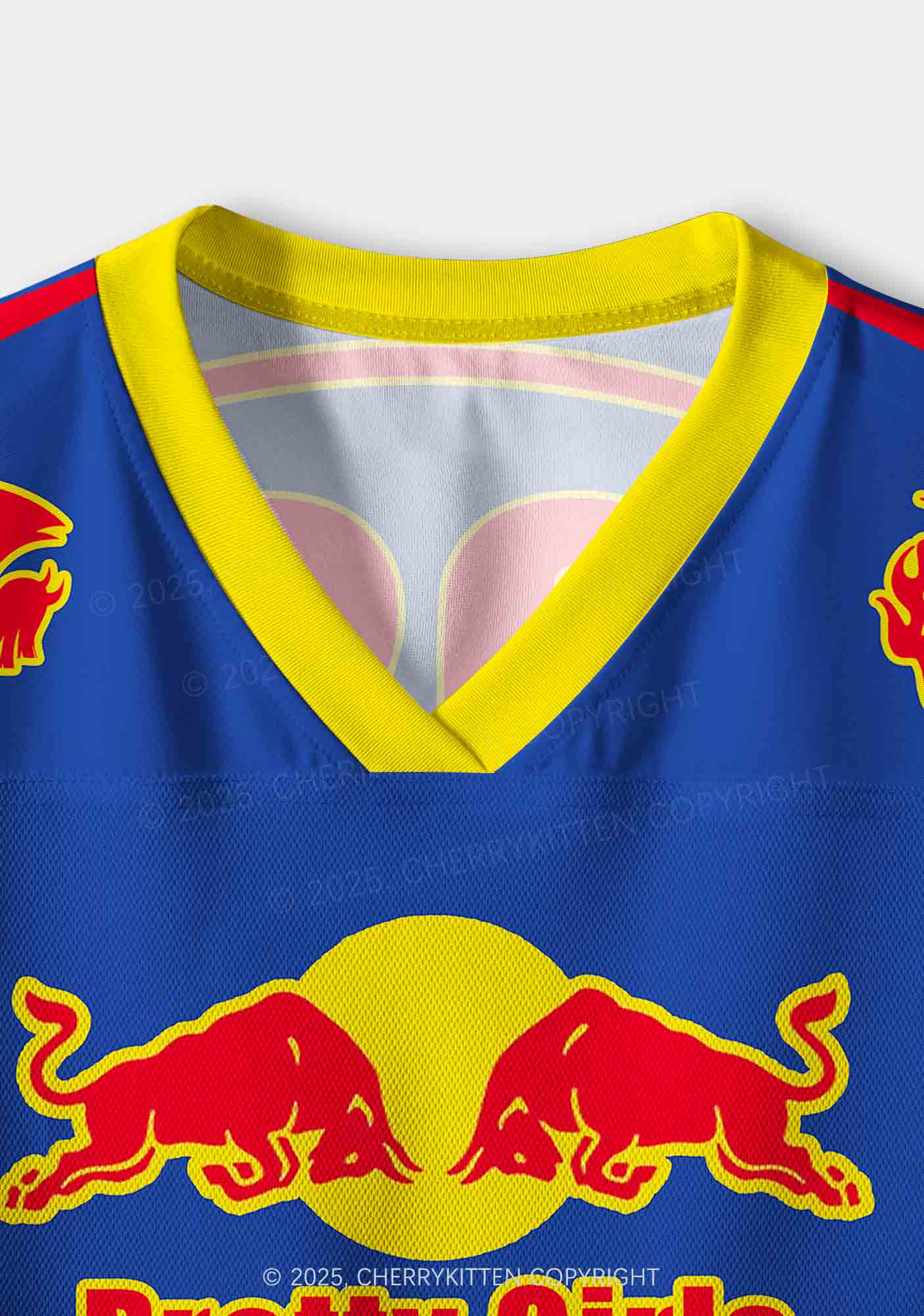Custom Pretty Girls Drink Redbull Y2K Crop Sport Jersey Shirts Cherrykitten