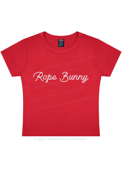 Rope Bunny Y2K Baby Tee Cherrykitten