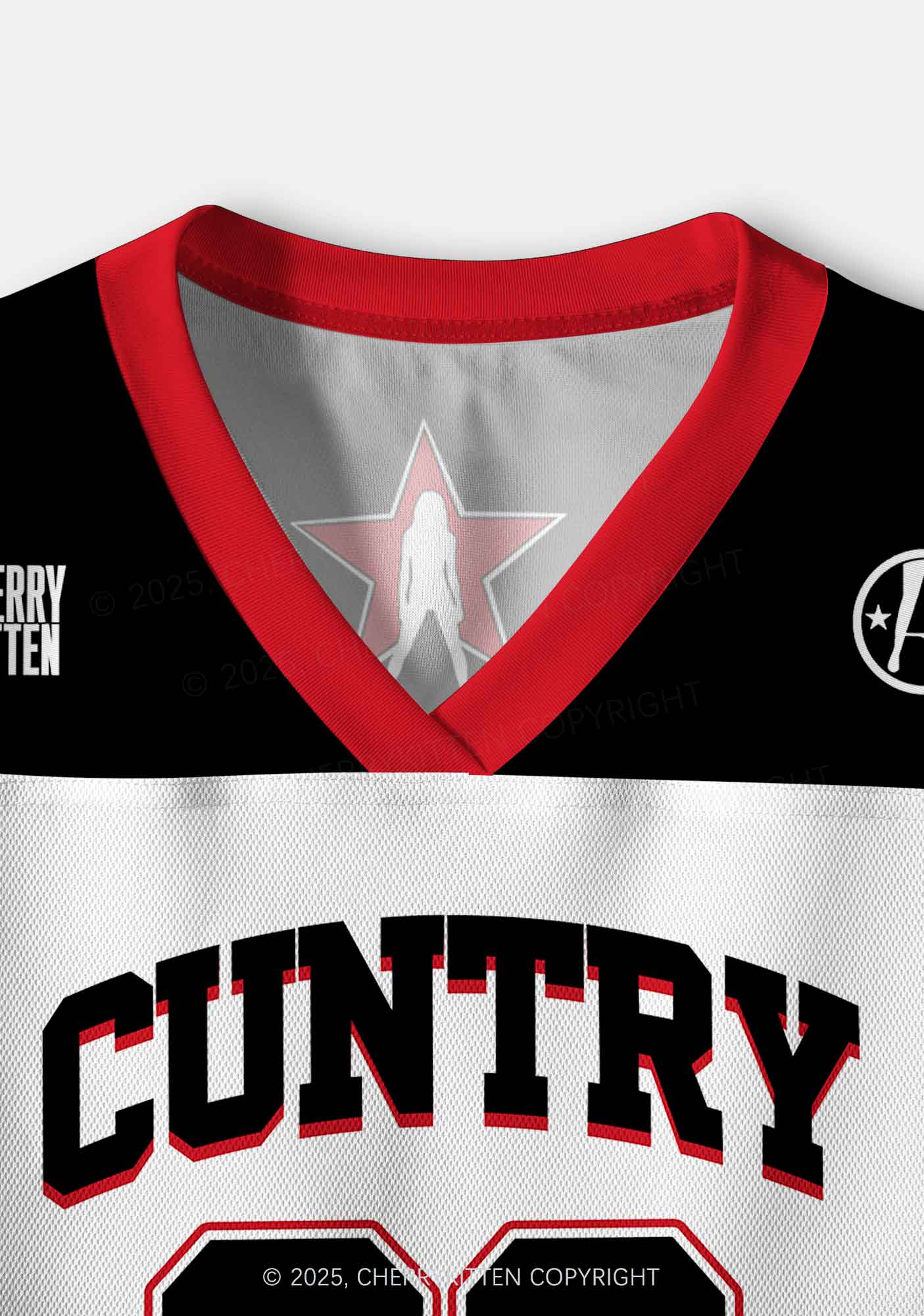 Custom Cuntry Y2K Crop Sport Jersey Shirts Cherrykitten