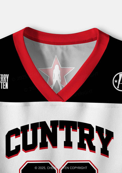 Custom Cuntry Y2K Crop Sport Jersey Shirts Cherrykitten