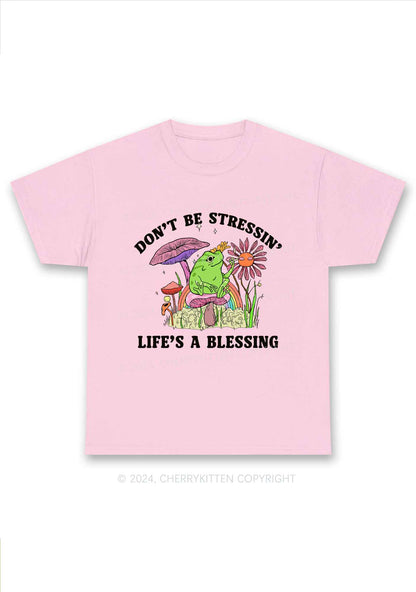 Don't Be Stressin Y2K Chunky Shirt Cherrykitten