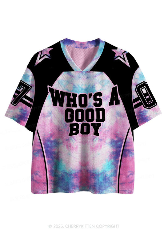 Custom Whos A Good Boy Y2K Sport Jersey Shirts Cherrykitten
