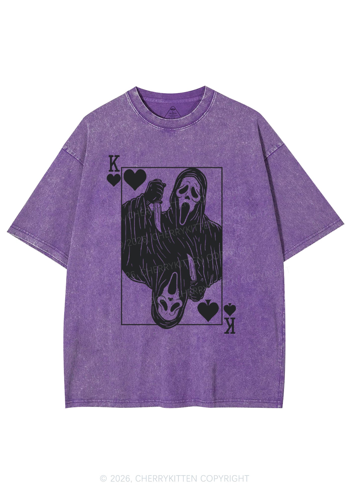 Halloween Knife Ghost Y2K Shirts Washed Tee Cherrykitten