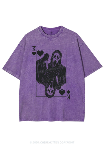Halloween Knife Ghost Y2K Shirts Washed Tee Cherrykitten