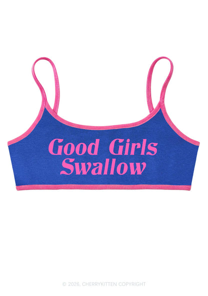 Good Girls Swallow Y2K Super Crop Cami Cherrykitten