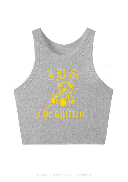 I Be Shitting Y2K Crop Tank Top Cherrykitten