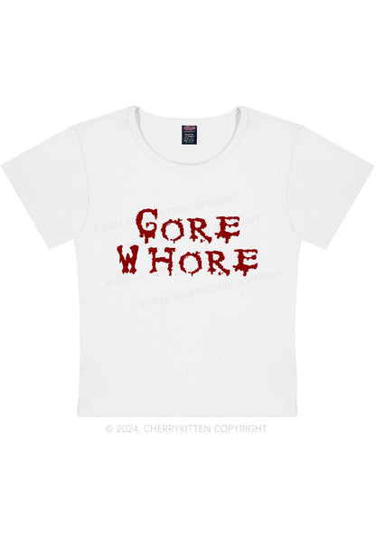 Curvy Gore Hore Y2K Baby Tee Cherrykitten