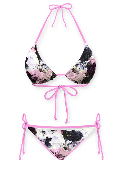 Ink Graffiti Y2K Print Bikini Set Cherrykitten