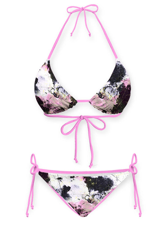 Ink Graffiti Y2K Print Bikini Set Cherrykitten