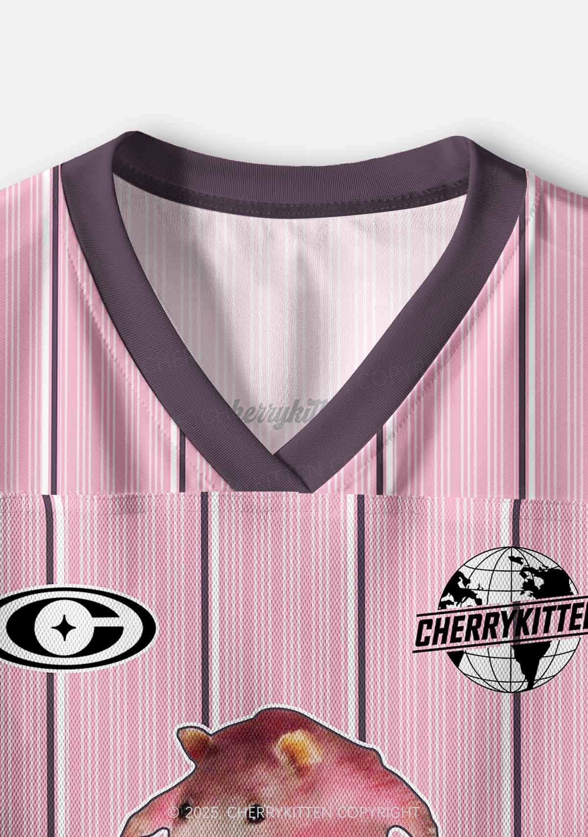 Custom Pink Ratz Y2K Crop Sport Jersey Shirts Cherrykitten