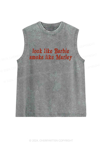 Smoke Like Marley Y2K Washed Tank Cherrykitten