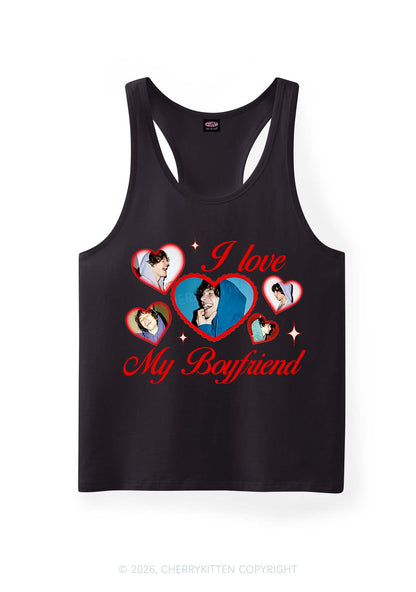 Custom Boyfriend Photos Y2K Men Racerback Tank Top Cherrykitten