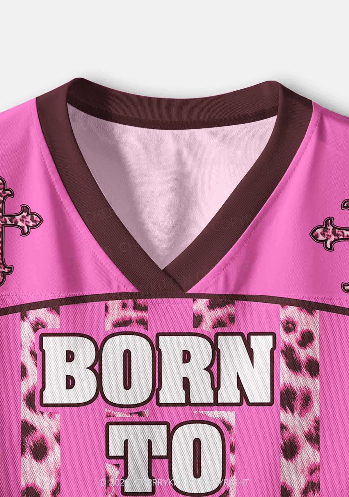 Custom Born To Yap Y2K Crop Sport Jersey Shirts Cherrykitten