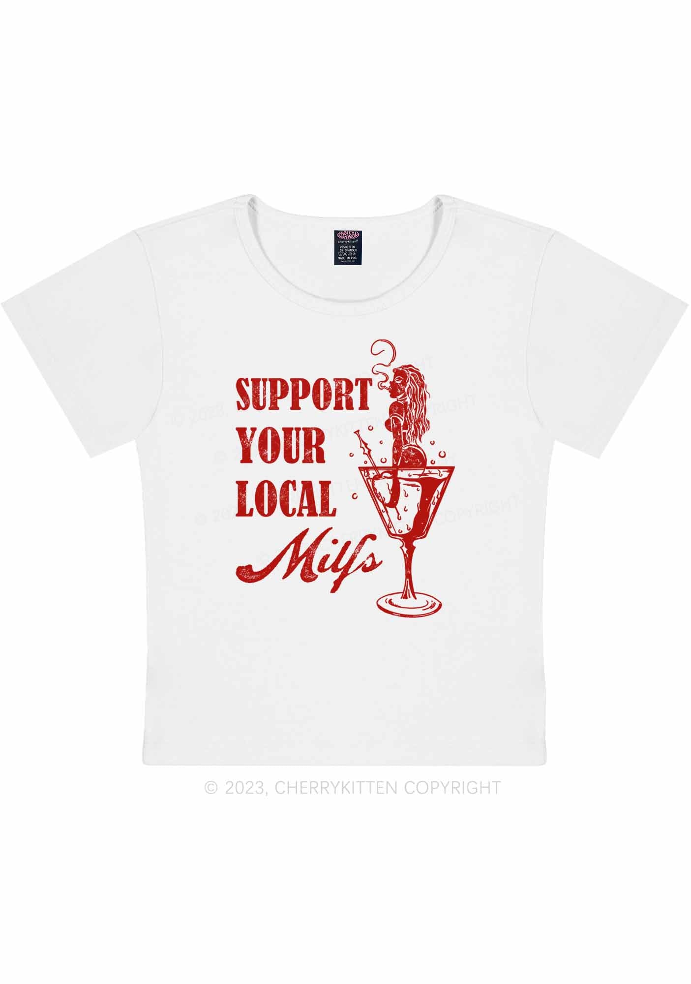 Your Local Mxxf Y2K Baby Tee Cherrykitten