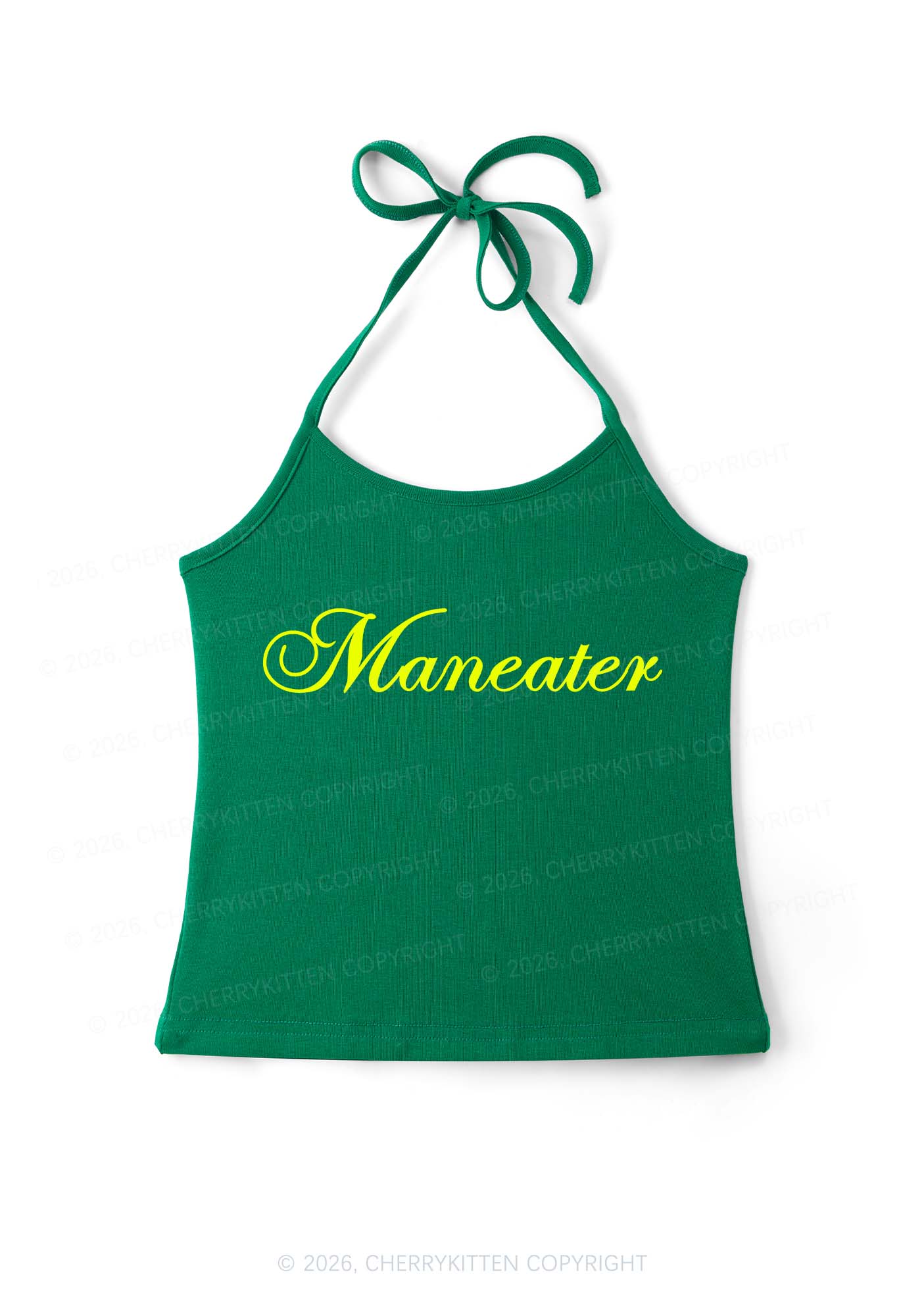 Maneater Y2K Halter Neck Cami Cherrykitten
