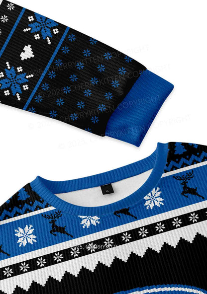 Black Faggot Pride Y2K Christmas Knit Sweatshirt Cherrykitten