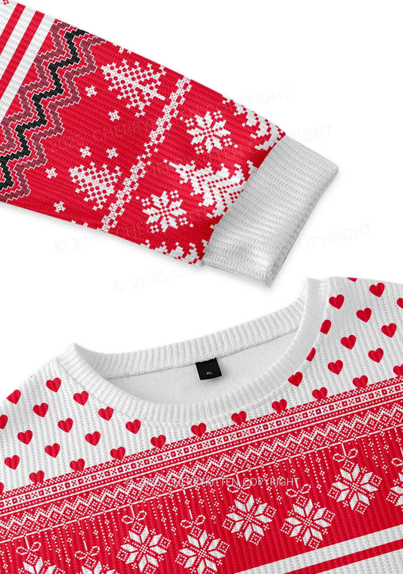 Pretty Girls Drink Diet Coke Y2K Christmas Knit Sweatshirt Cherrykitten