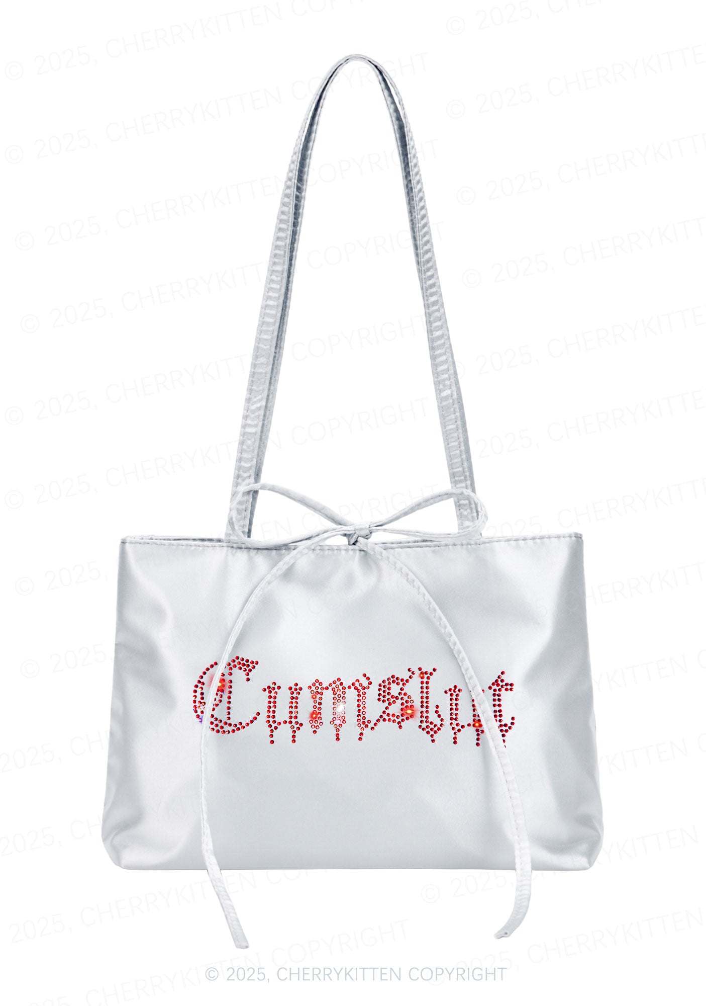 Rhinestone Cxmslxt Y2K Satin Bags Cherrykitten